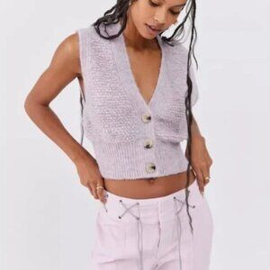 Urban Outfitters PAIGE TEXTURED SWEATER VEST